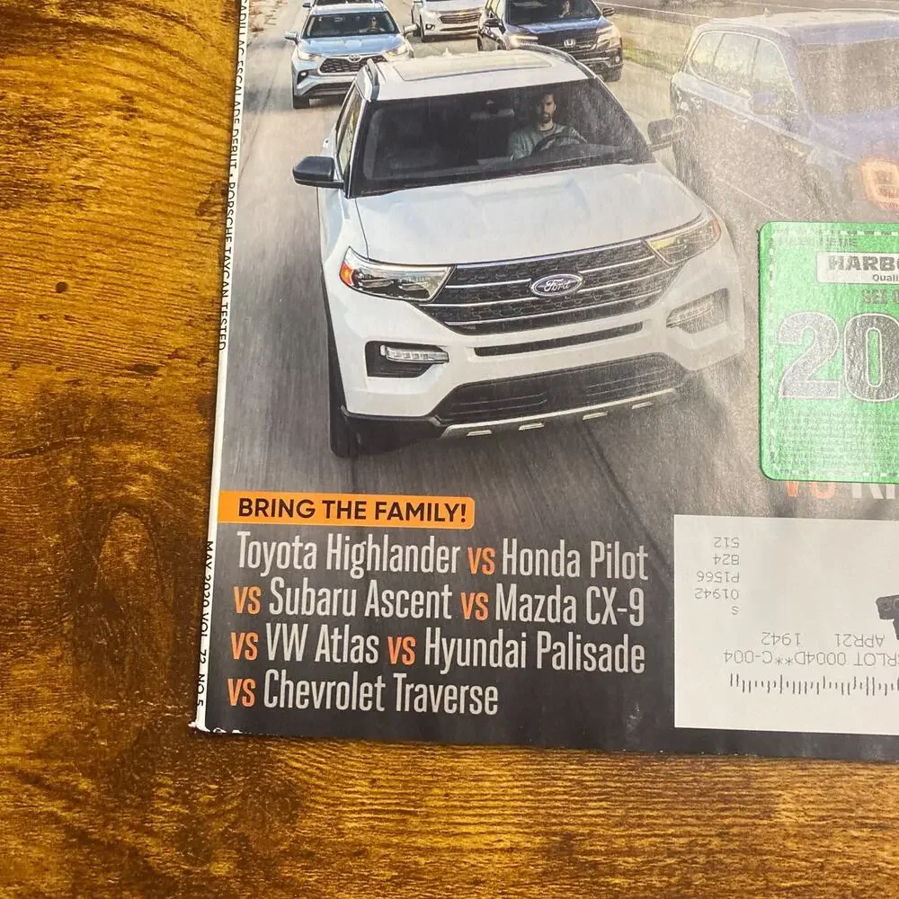Motor Trend May, 2020 3-Row SUV Comparo, Taycan Turbo S